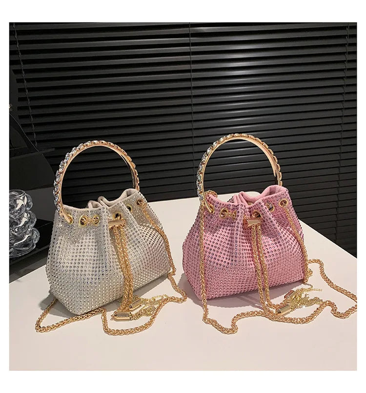 Luxury Diamonds Designer Party Handbag 2023 Tassel Chain Evening