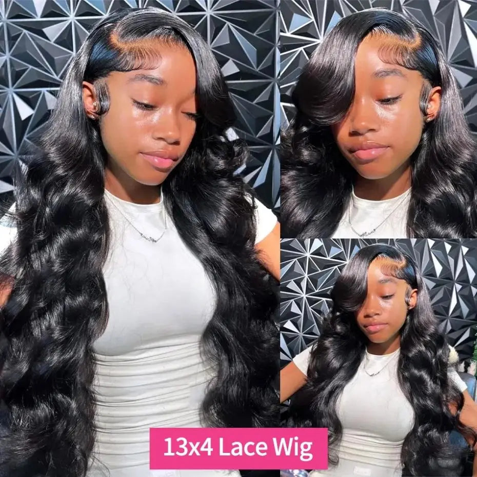 360 Full Lace Wigs For Ponytail Brazilian 30 32Inch Body Wave 13x4 13x6 HD Lace Front Wig