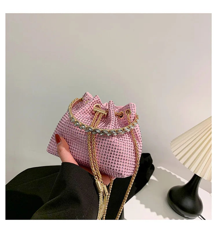 Luxury Diamonds Designer Party Handbag 2023 Tassel Chain Evening