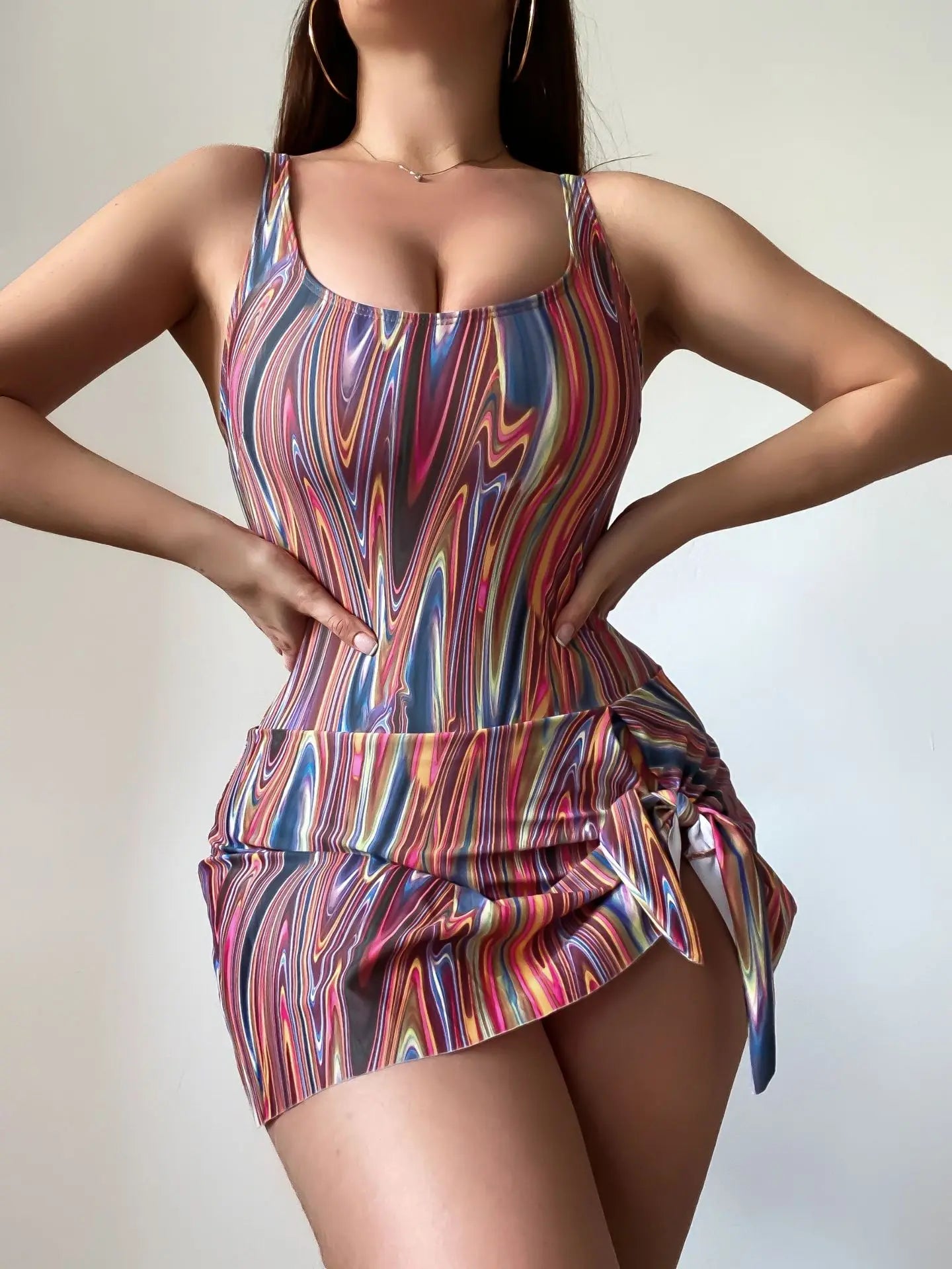 2025 Sexy Solid Strapped Swimwear