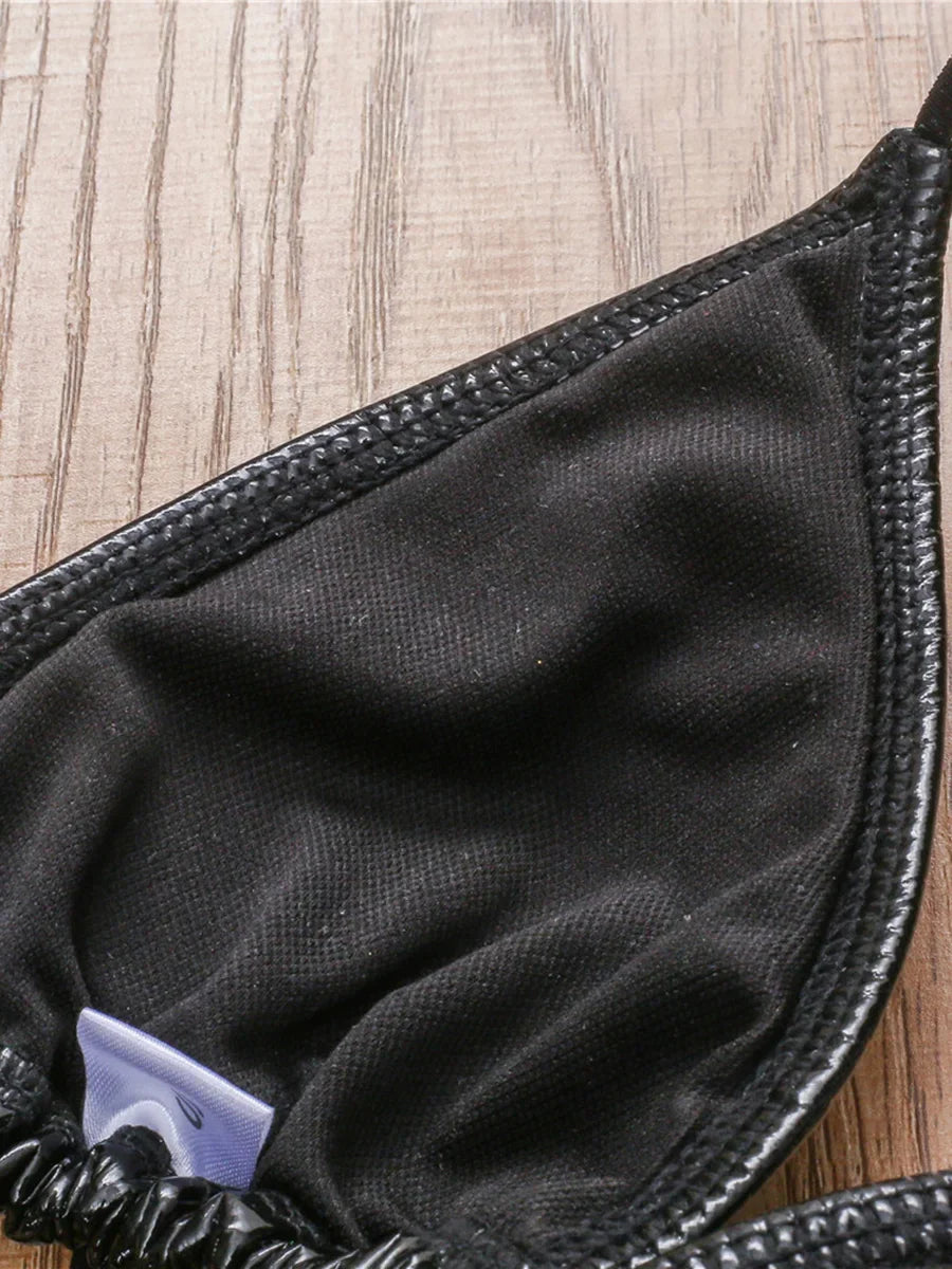 Shiny PU Mini Micro Bikini 2025