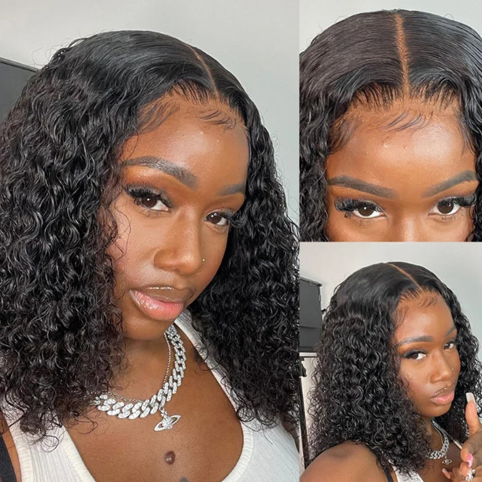 Brazilian Hair Kinky Curly 4X4 Lace Closure Short