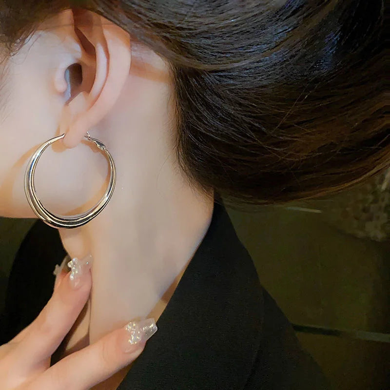 New Fashion 18K Gold Hoop Earrings For Women