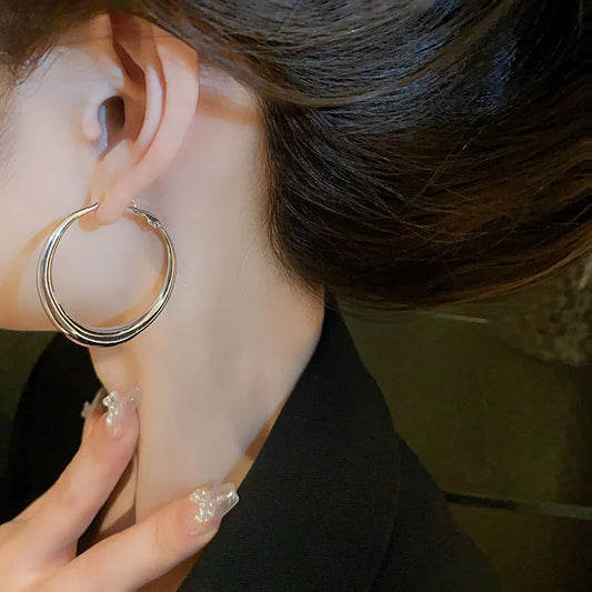 New Fashion 18K Gold Hoop Earrings For Women