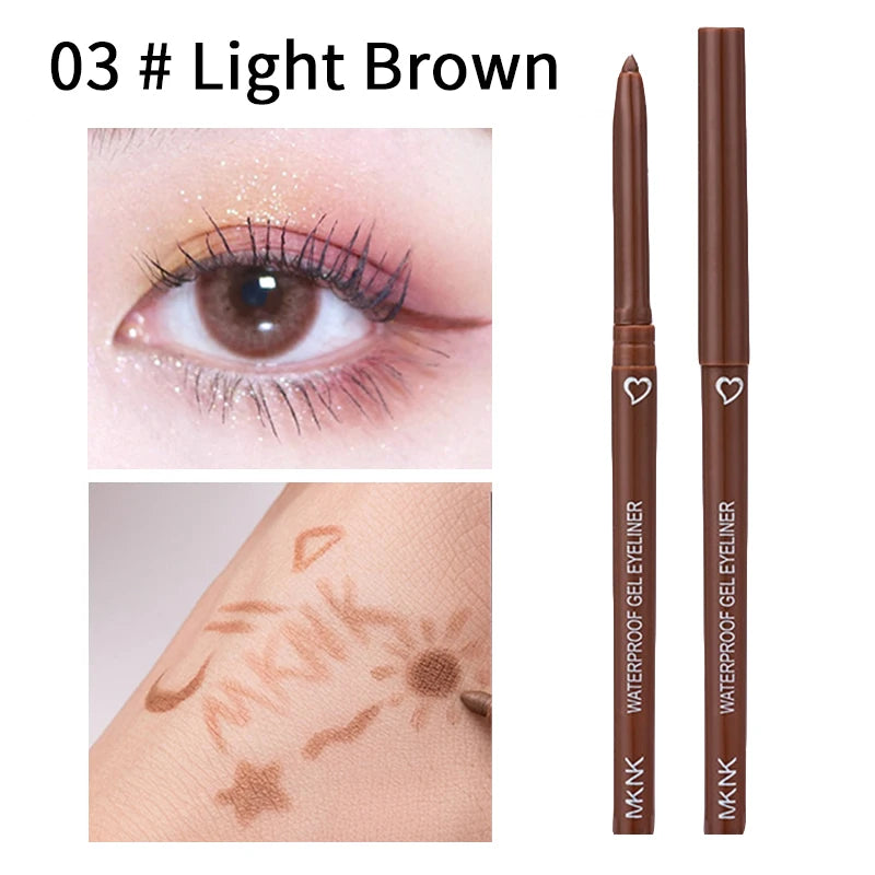 Waterproof Eyeliner Pen Smooth Matte Black Brown
