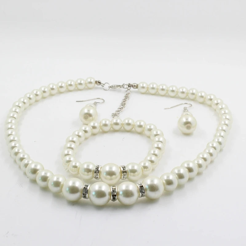 Womens Bride Wedding Jewelry Set Rhinestone