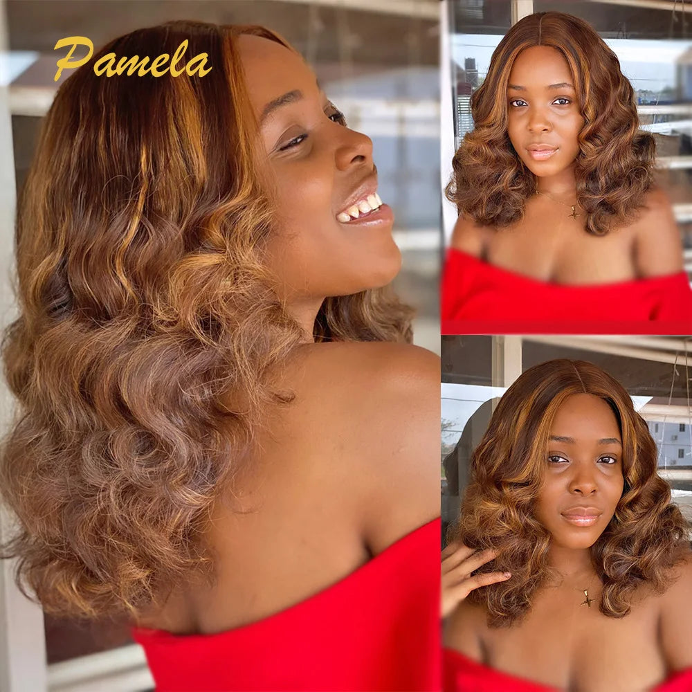 Blonde Short Bob 4x4 Glueless Hu