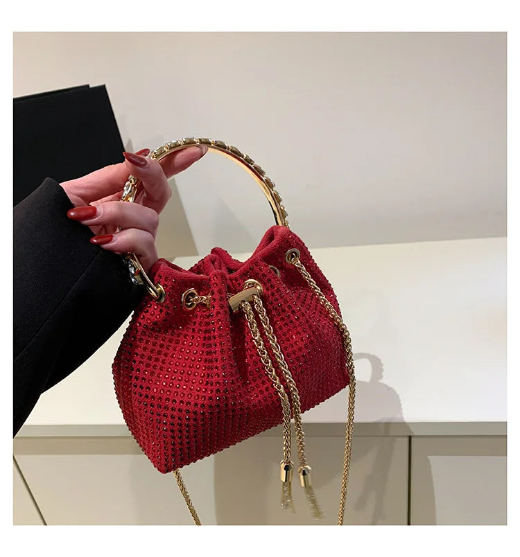 Luxury Diamonds Designer Party Handbag 2023 Tassel Chain Evening