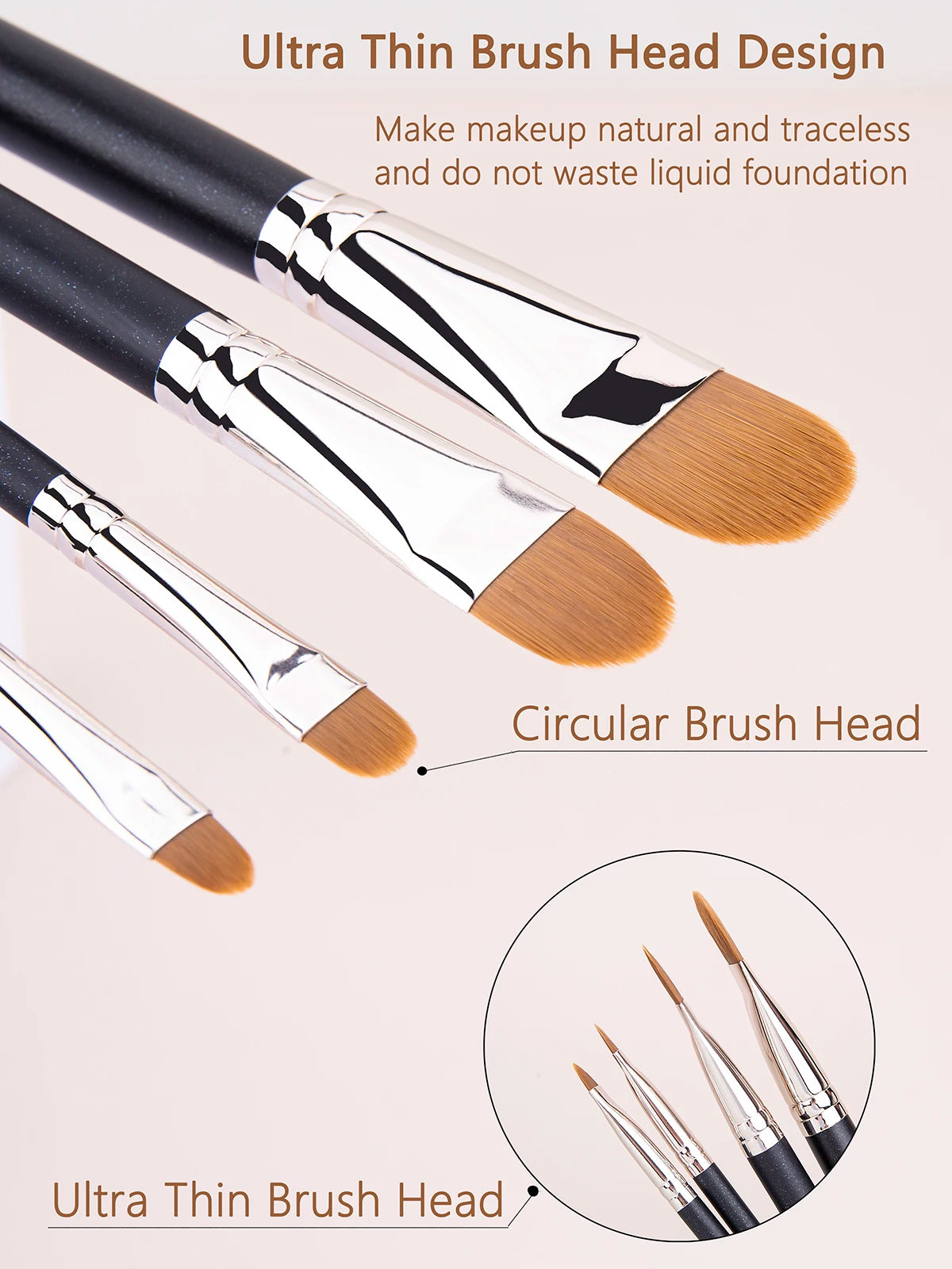 4 Types Sizes Upgraded Ultra-thin Foundation