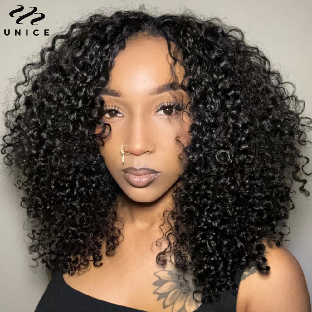 Jerry Curly V Part Wig