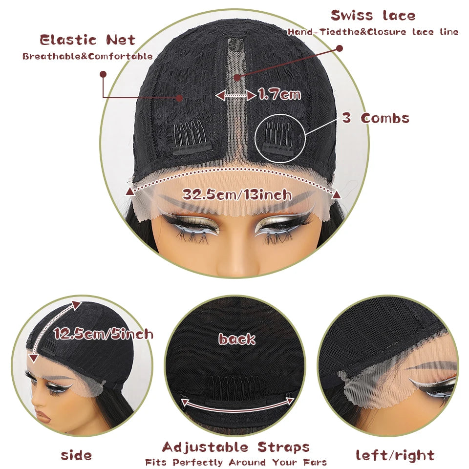 Body Wave Layered Wigs With Bangs For Women