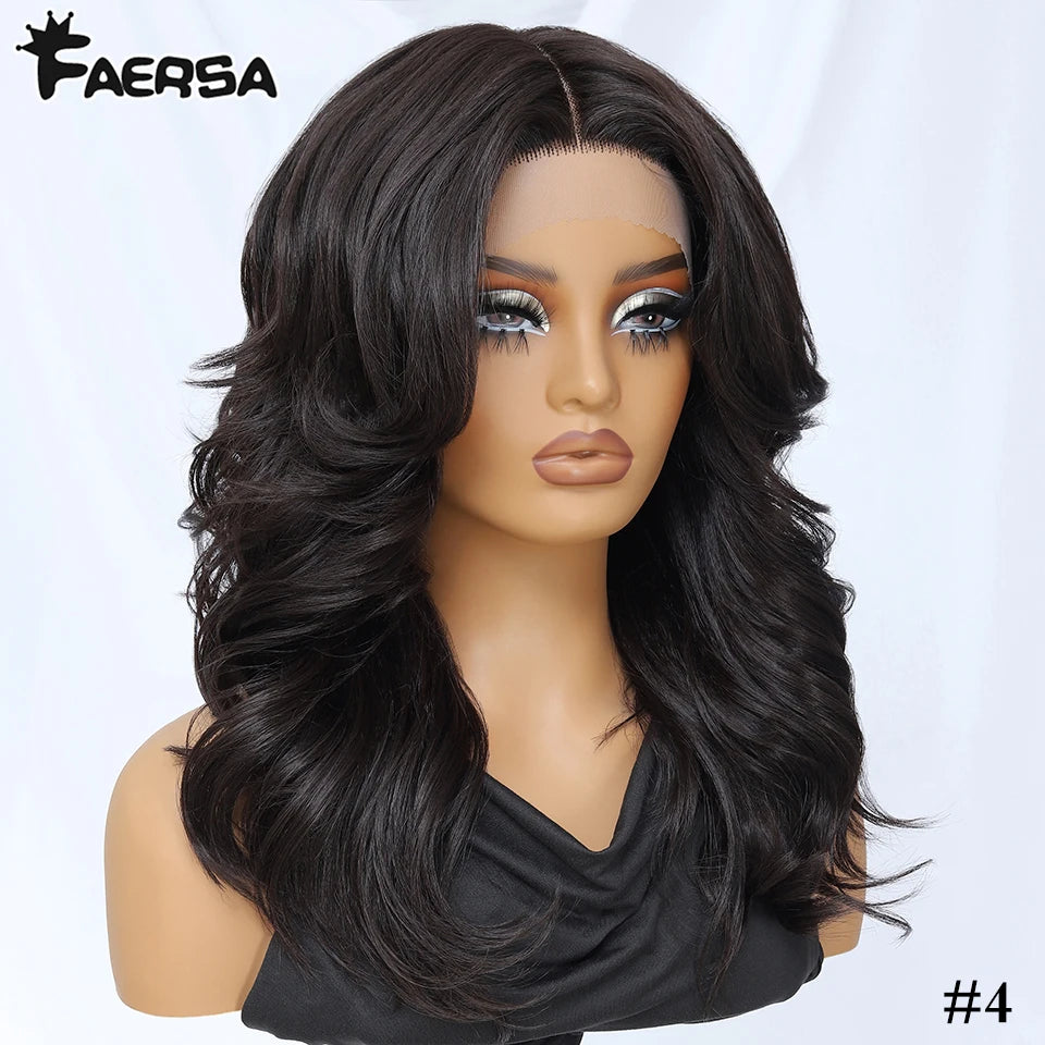 Body Wave Layered Wigs With Bangs For Women