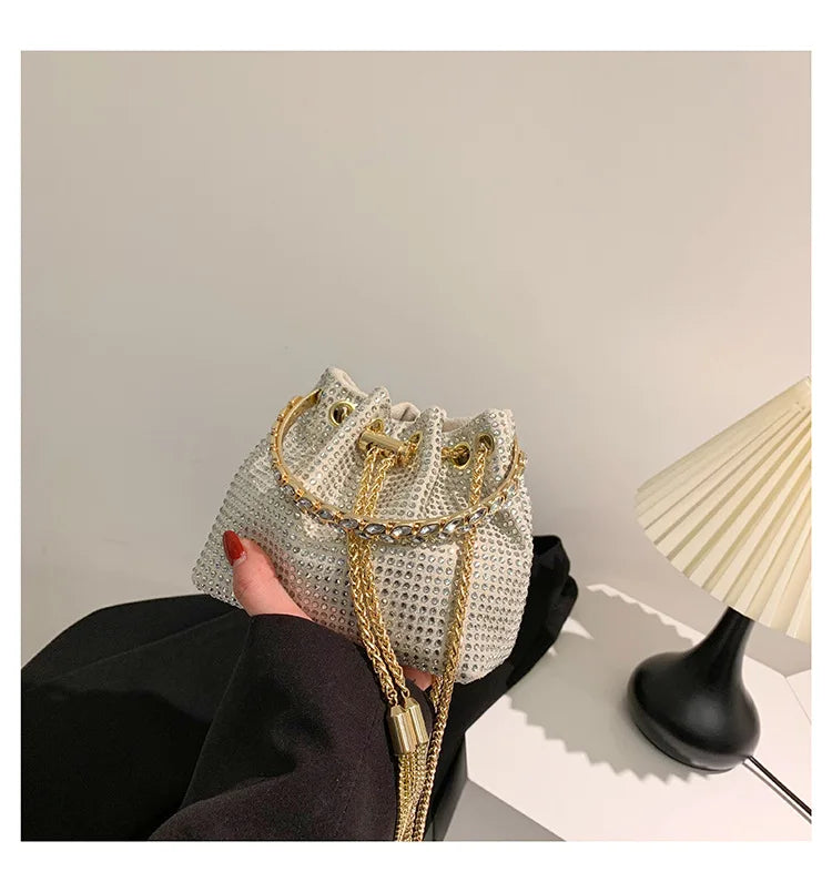Luxury Diamonds Designer Party Handbag 2023 Tassel Chain Evening
