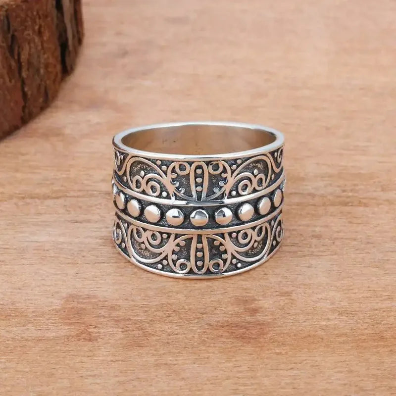 Ring Women Bohemian Sterling Silver Ring Female