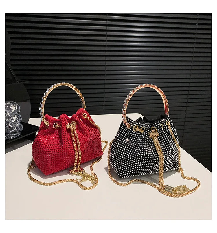 Luxury Diamonds Designer Party Handbag 2023 Tassel Chain Evening