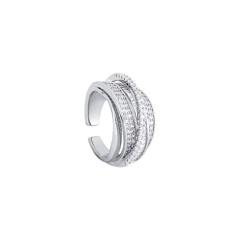 Rhinestone Ring Multi-layer Winding Rings For Women