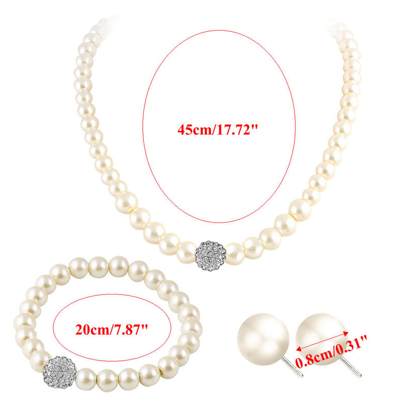 Womens Bride Wedding Jewelry Set Rhinestone
