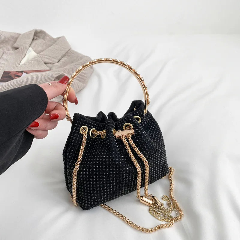 Luxury Diamonds Designer Party Handbag 2023 Tassel Chain Evening