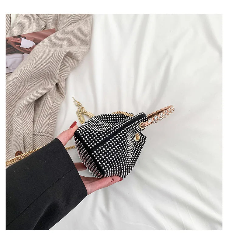 Luxury Diamonds Designer Party Handbag 2023 Tassel Chain Evening