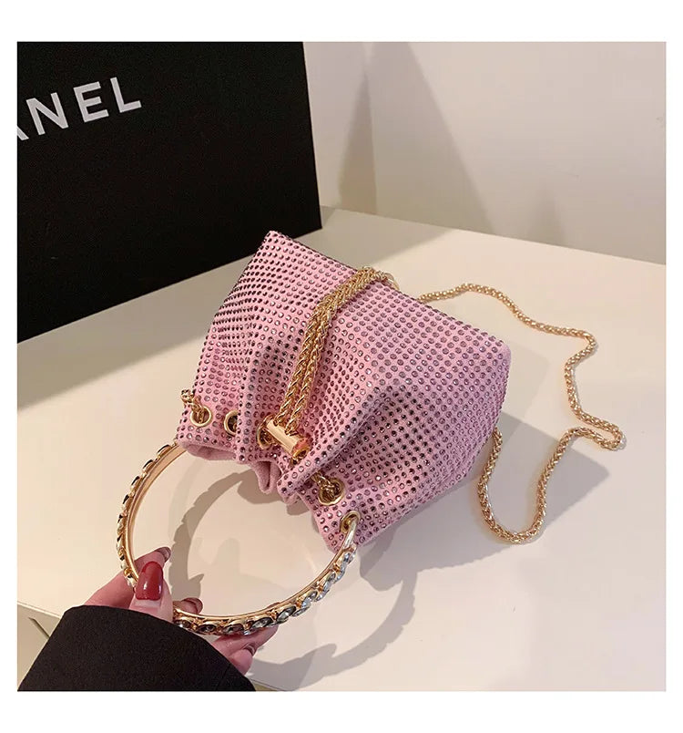 Luxury Diamonds Designer Party Handbag 2023 Tassel Chain Evening