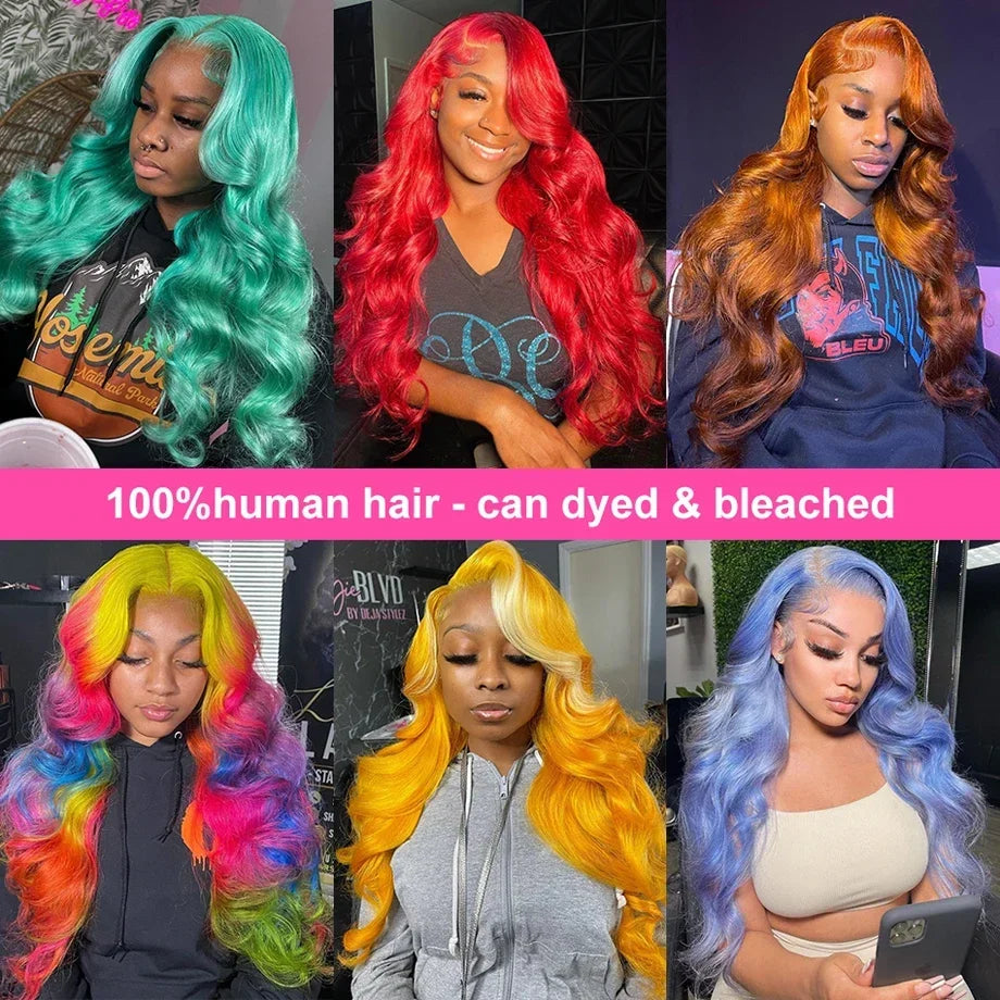 613 Blonde Colored Body Wave Full Frontatal