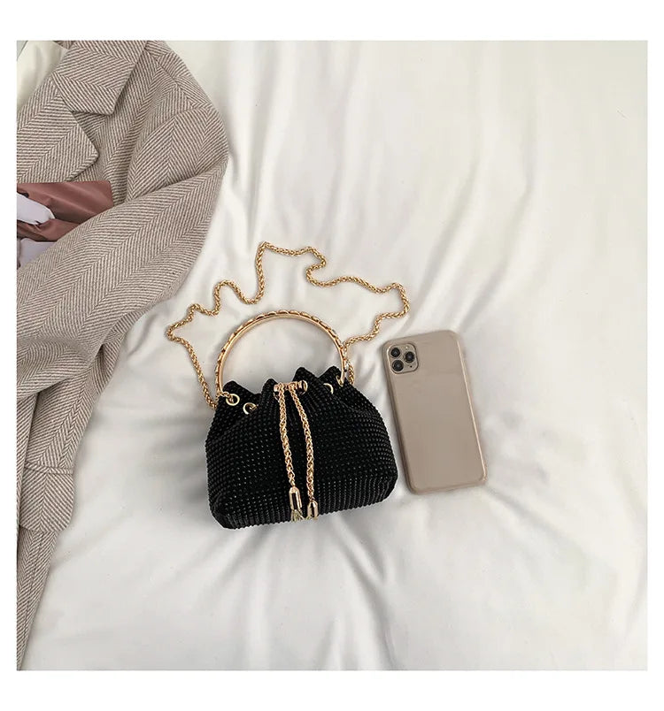 Luxury Diamonds Designer Party Handbag 2023 Tassel Chain Evening