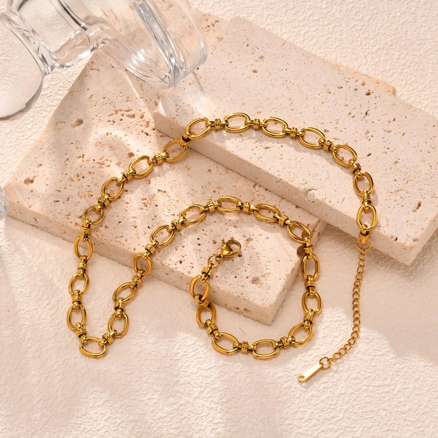 Stainless Steel Thin Chain Necklace For Women Girls,