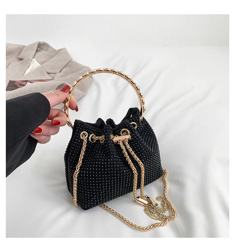 Luxury Diamonds Designer Party Handbag 2023 Tassel Chain Evening