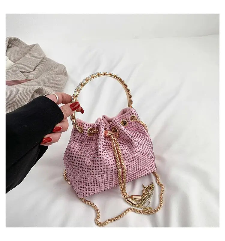 Luxury Diamonds Designer Party Handbag 2023 Tassel Chain Evening