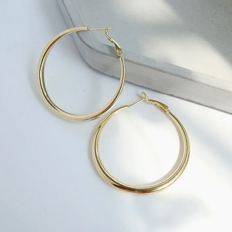 New Fashion 18K Gold Hoop Earrings For Women