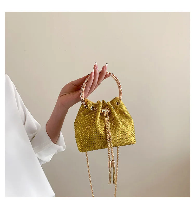 Luxury Diamonds Designer Party Handbag 2023 Tassel Chain Evening