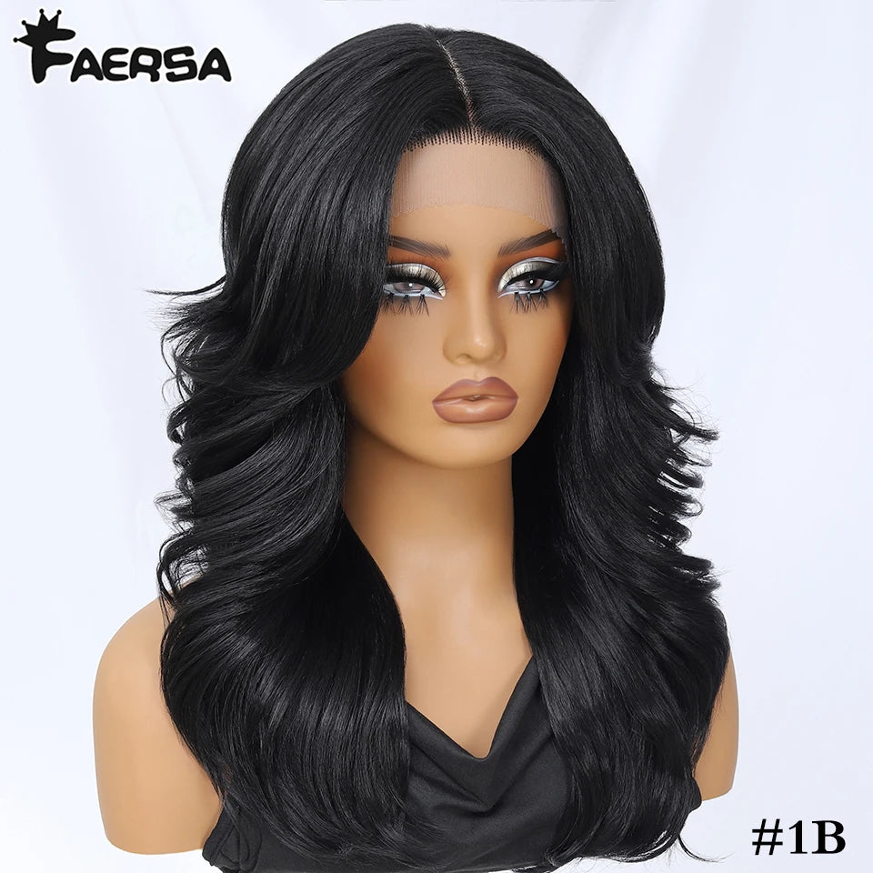 Body Wave Layered Wigs With Bangs For Women
