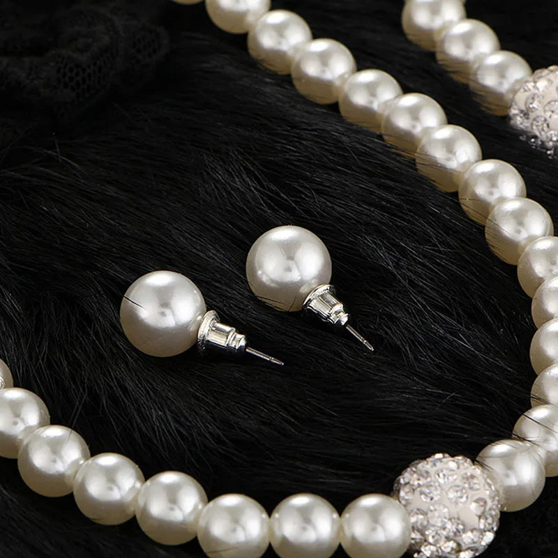 Womens Bride Wedding Jewelry Set Rhinestone