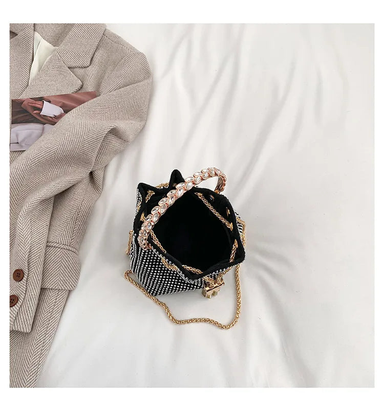 Luxury Diamonds Designer Party Handbag 2023 Tassel Chain Evening
