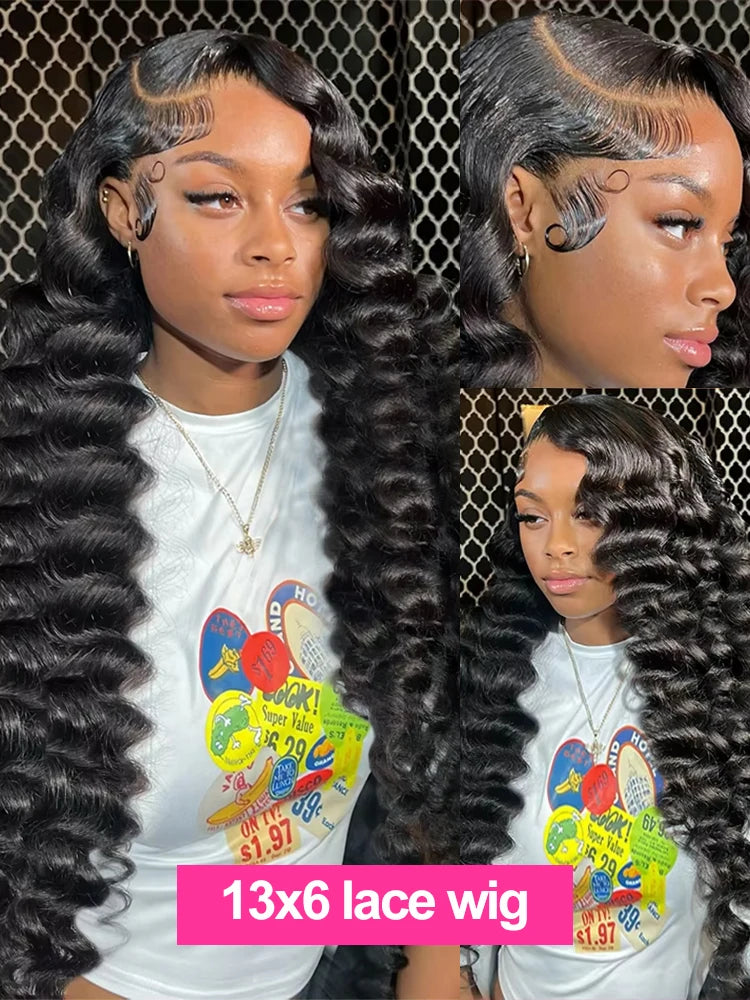 HD 13x6 Loose Deep Wave Transparent