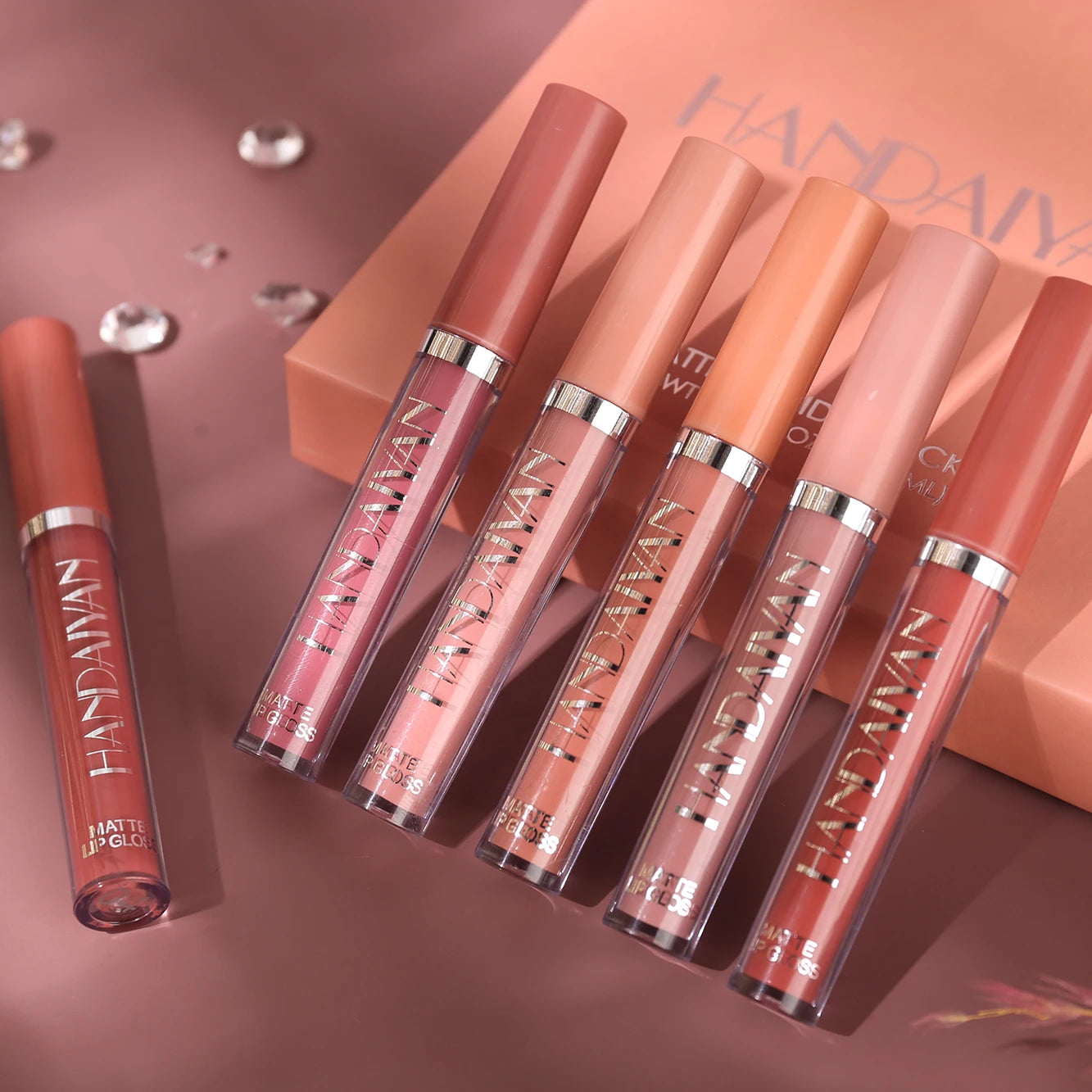 Set of 6 NonStick Cup Liquid lipstick , Long-Lasting Lip