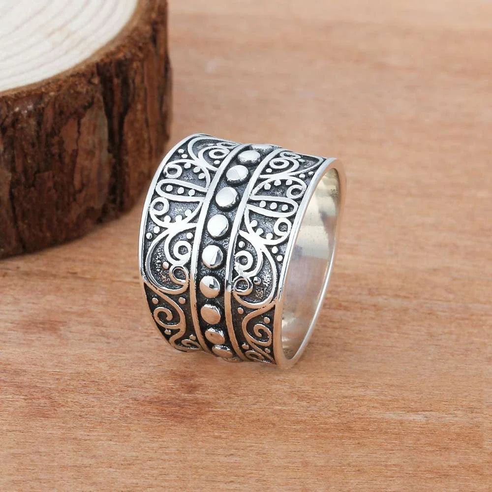Ring Women Bohemian Sterling Silver Ring Female