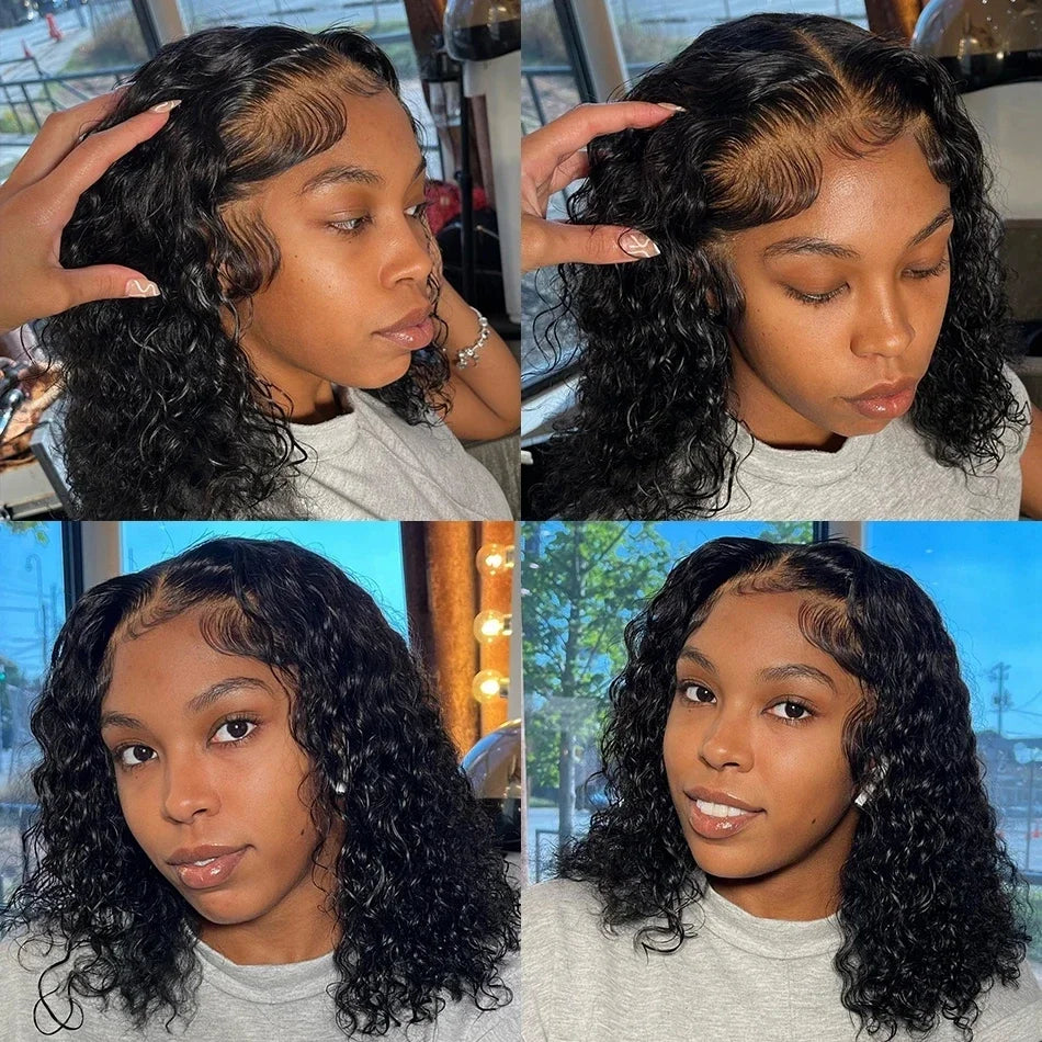 Brazilian Hair Kinky Curly 4X4 Lace Closure Short
