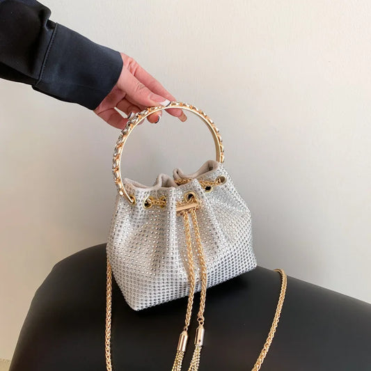 Luxury Diamonds Designer Party Handbag 2023 Tassel Chain Evening