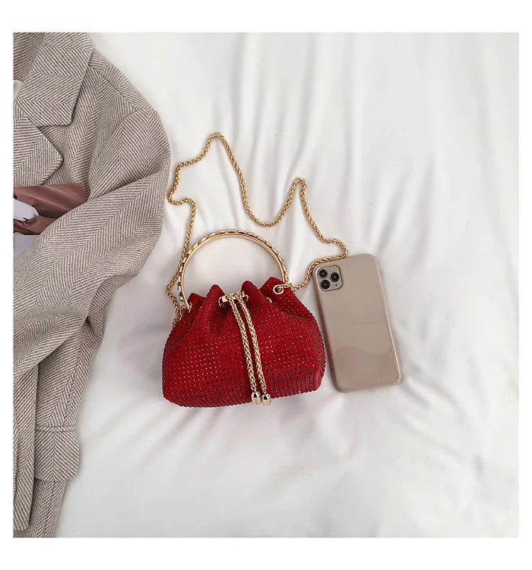 Luxury Diamonds Designer Party Handbag 2023 Tassel Chain Evening