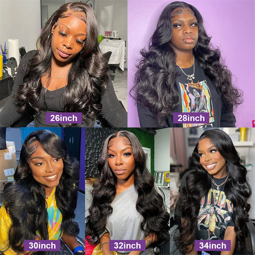 30 32 34 Inch 13x4 Lace Wig 13X6 Human Hair Lace Frontal Wig Body