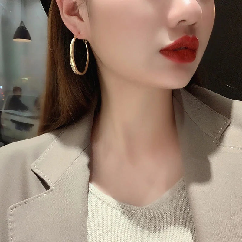 New Fashion 18K Gold Hoop Earrings For Women