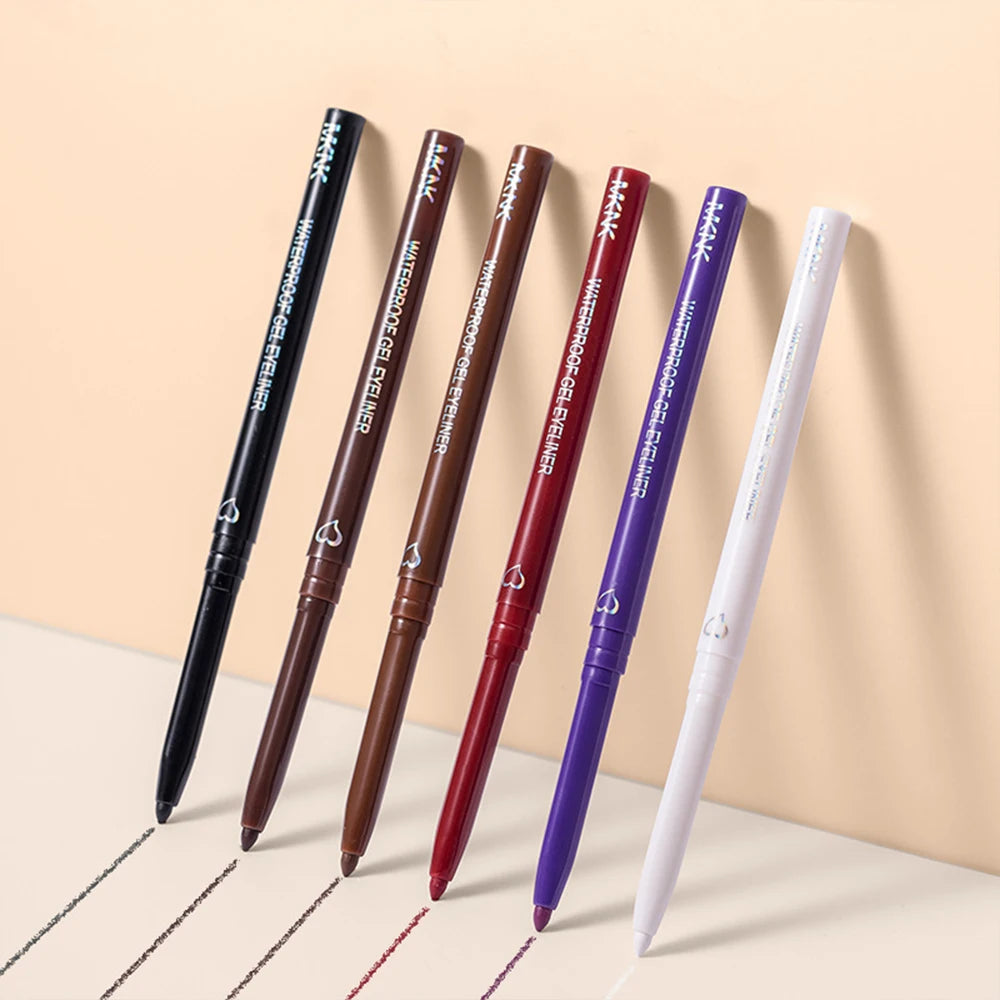 Waterproof Eyeliner Pen Smooth Matte Black Brown