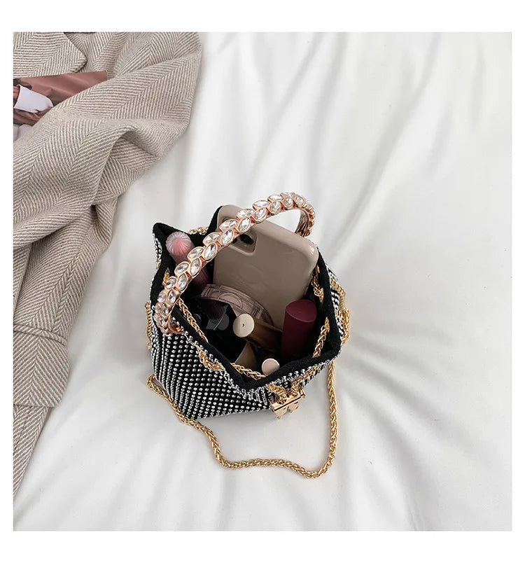 Luxury Diamonds Designer Party Handbag 2023 Tassel Chain Evening