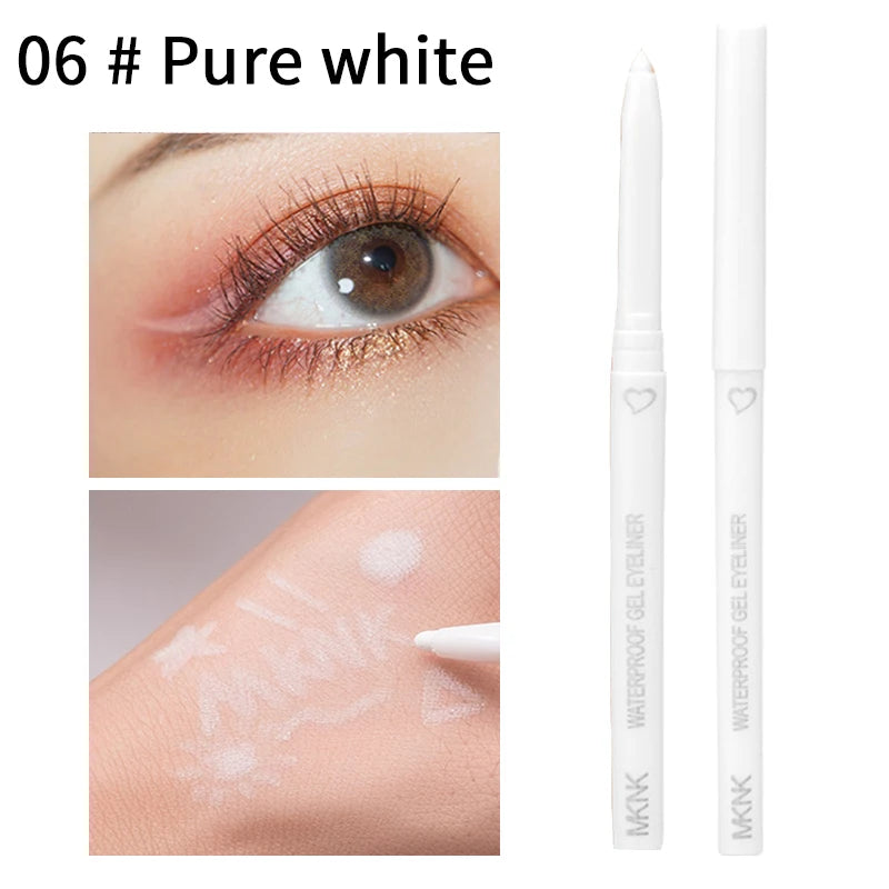 Waterproof Eyeliner Pen Smooth Matte Black Brown
