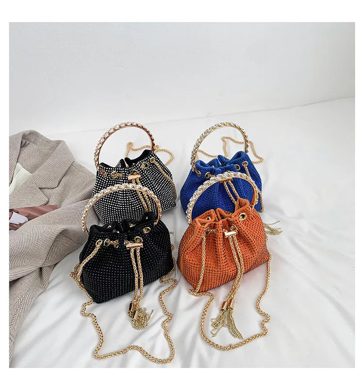 Luxury Diamonds Designer Party Handbag 2023 Tassel Chain Evening