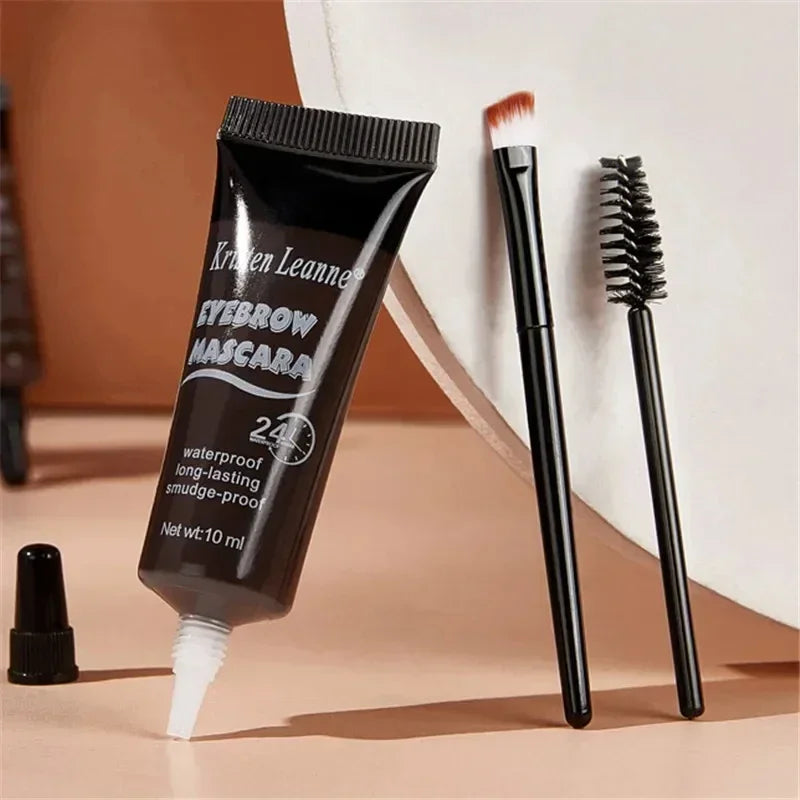 Natural 6 Colors Liquid Dyeing Eyebrow Cream Set Waterproof Durable Brown Tint Eyebrow Henna Mascara Eyebrows Paint Makeup