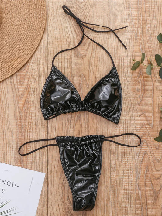 Shiny PU Mini Micro Bikini 2025