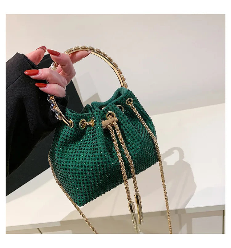 Luxury Diamonds Designer Party Handbag 2023 Tassel Chain Evening