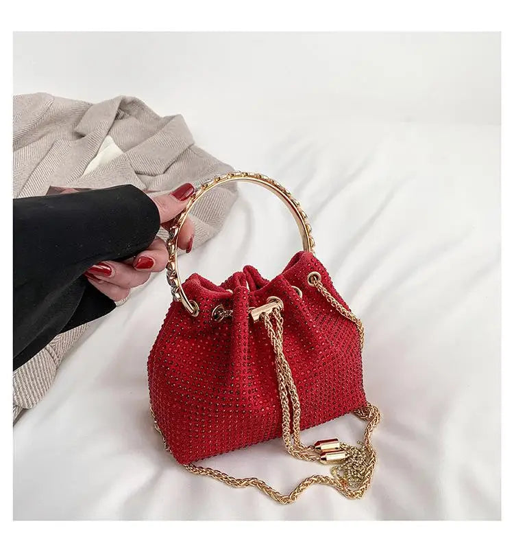Luxury Diamonds Designer Party Handbag 2023 Tassel Chain Evening